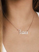 Zodiac Old English Font Necklace