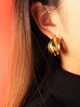 SOLD OUT! Waterproof Lined Gold hoops: 1 LEFT!