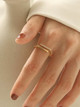 Sterling Pave Flat Top Ring: Gold Or Silver - BESTSELLER!