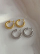 Texturized Hoops: Gold Or Silver
