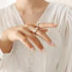 Pearl Ends Ring: Gold Or Silver