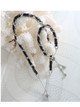 SOLD OUT! LAST ONE!Adjustable Woven Lariat Bracelet Black: Gold Or Silver