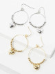 Heart Drop Wire Hoops: Silver - 1 LEFT! 