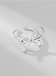 Sterling Bow Knot Ring: Adjustable