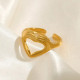 Heart Hands Ring: Gold Or Silver