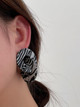 Leopard Print Circles Earrings