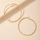 2.5" Textured Gold Hoops