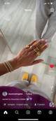 Golden Oval Chunky Ring - Size 7: Seen on Lauren Amiglio!