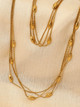 Multi-Layer Ovals Necklace: Gold Or Silver