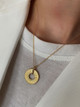 Sterling Disc Necklace: Gold Or Silver - Seen On GMA!