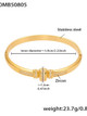 Pave Inlay Bangle: Gold Or Silver