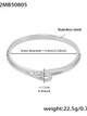 Interlooped Bangle: Gold Or Silver