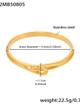 Interlooped Bangle: Gold Or Silver