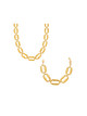 Chunky Oval Links Necklace: Gold Or Silver