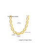 Chunky Oval Links Necklace: Gold Or Silver