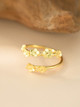 Sterling Wrapped Flowers Ring: Gold Or Silver