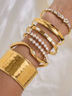 Waterproof Hammered Cuff Bracelet