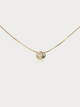 Sterling Round Minimalist Necklace: Gold Or Silver