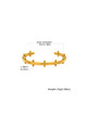 Side Studded Cuff: Two Tone