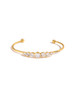 Waterproof Clear Stones Cuff Bracelet
