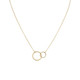 Linked Circles Necklace (Sterling): Gold, Silver Or Rose