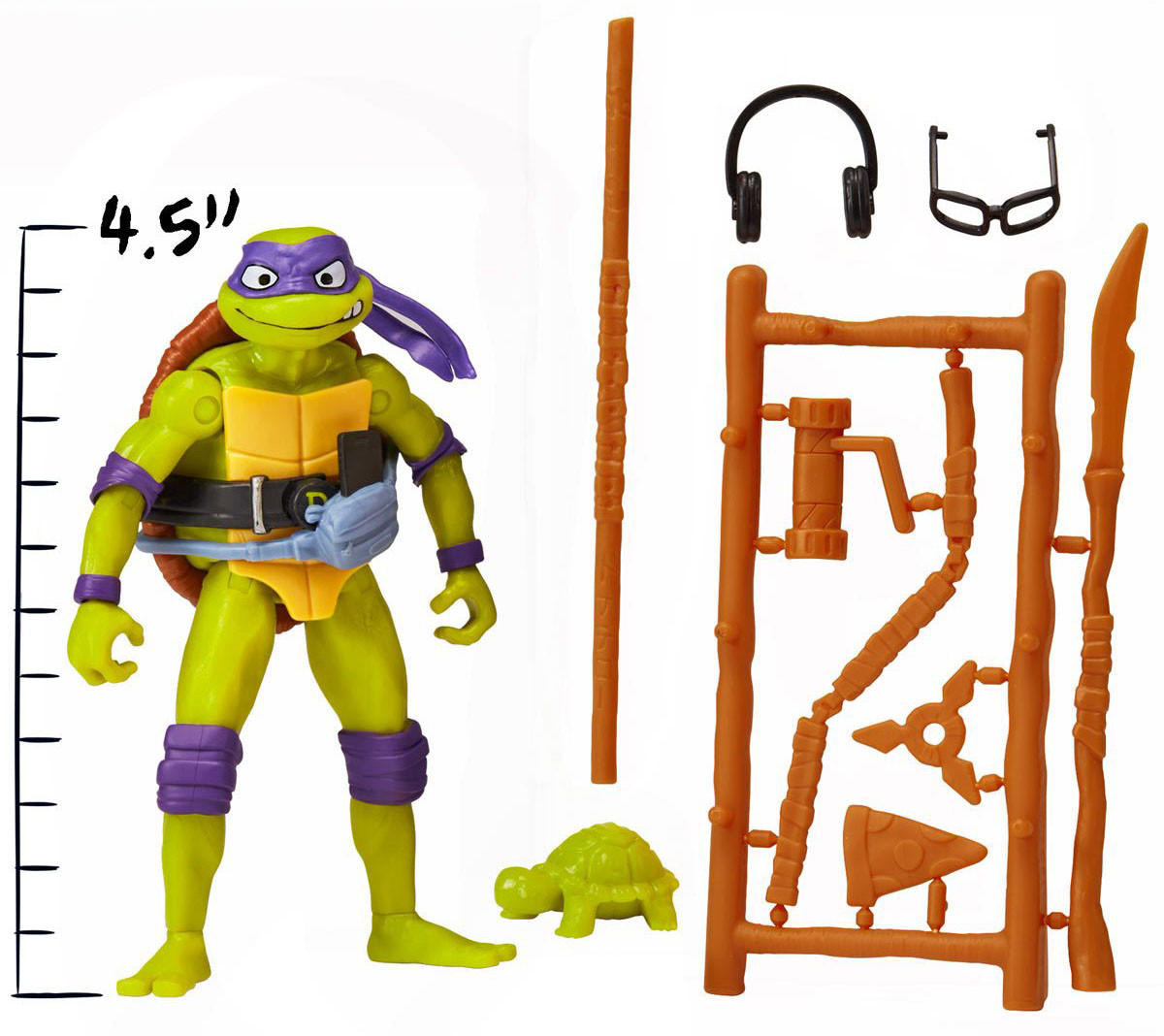 TMNT Playmatesミュータント・タートルズ ベーシックドナテロ タカラ Playmates Teenage Mutant Ninja Turtles: Mutant Mayhem Movie Basic