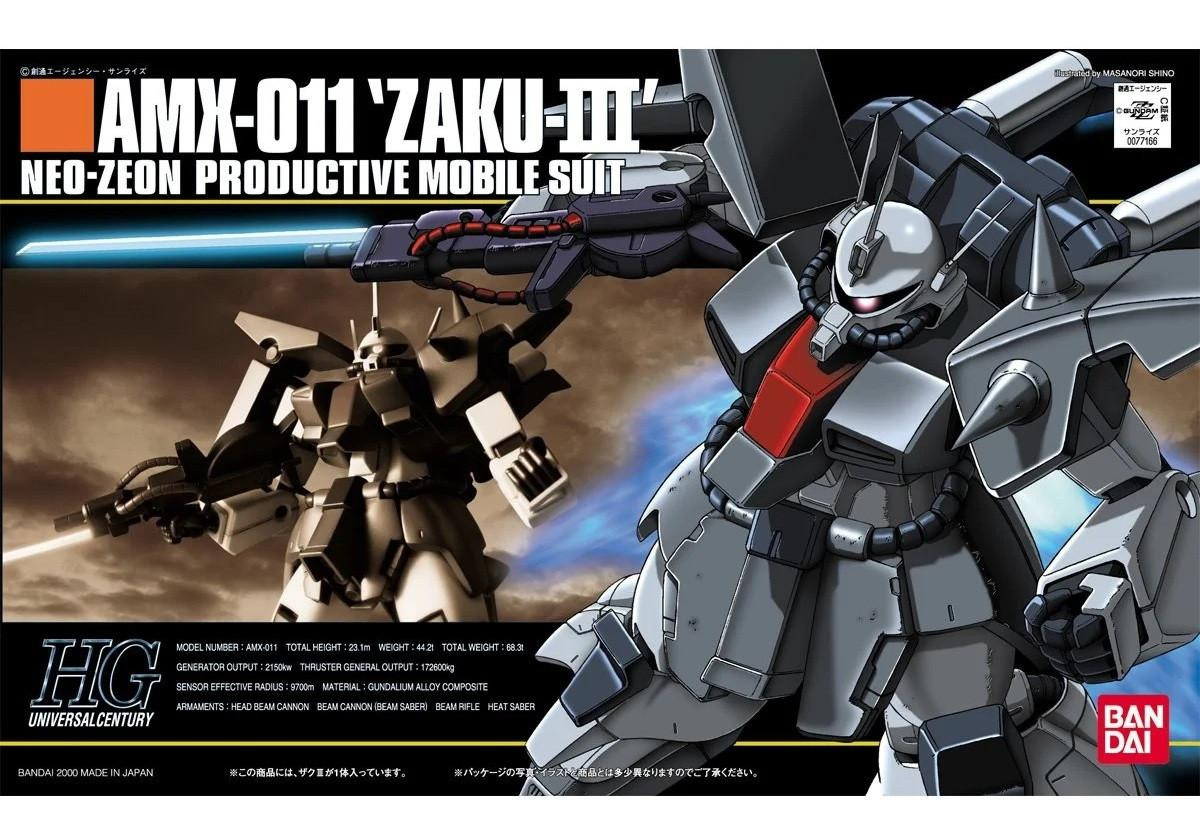saku♡ Bandai Mobile Suit Zeta Gundam Zaku-III 1/144 Scale High Grade