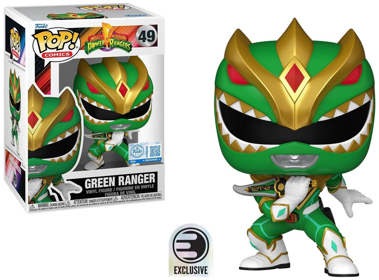 Funko - Figurine Power Rangers - Green Ranger Metals 10cm - 0801310981313 Mighty Morphin Power Rangers Green Ranger Funko Pop! Vinyl Figure