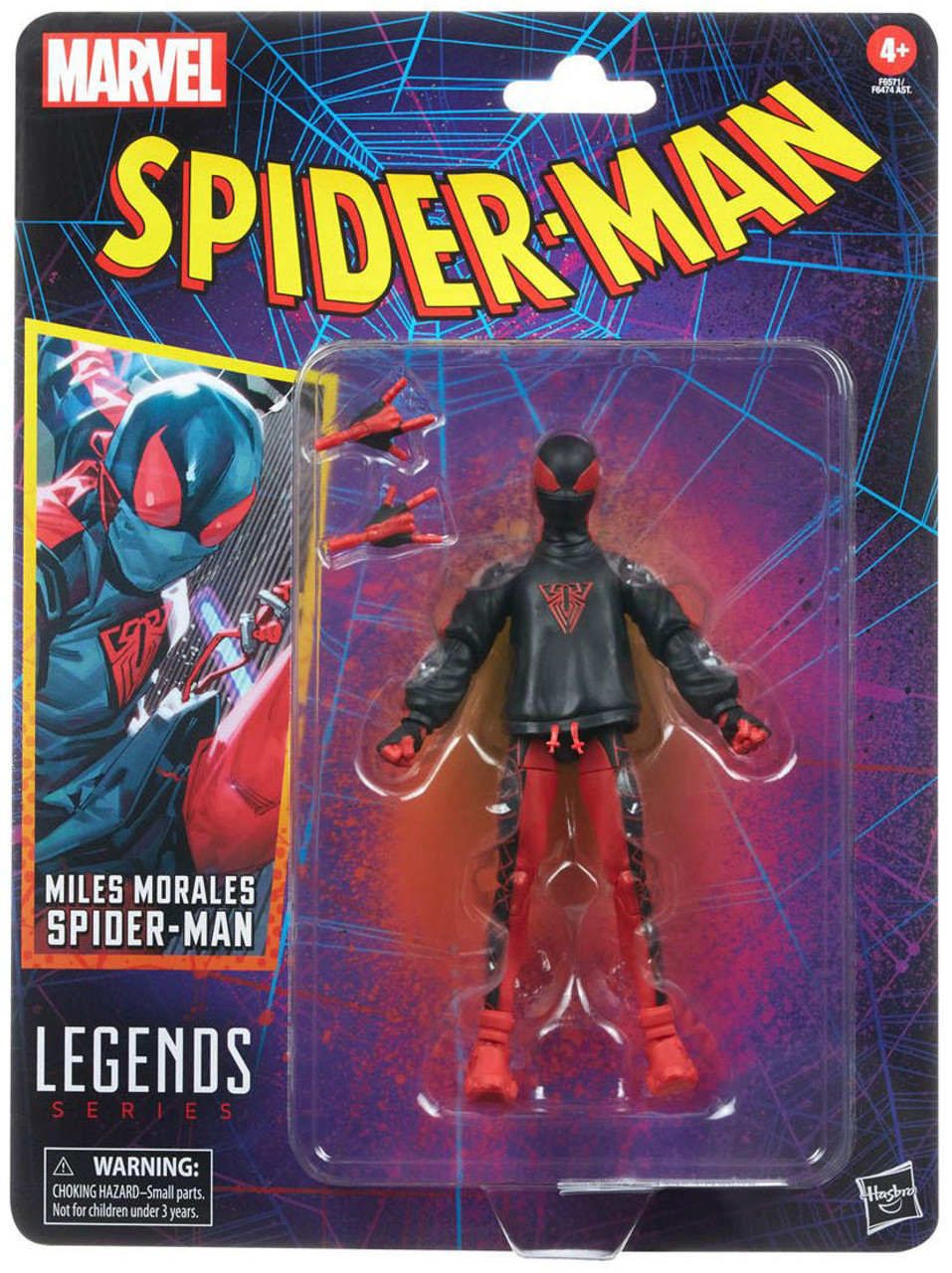  Marvel Spider-Man 6-inch Legends Series Ultimate Spider-Men:  Miles Morales : Toys & Games