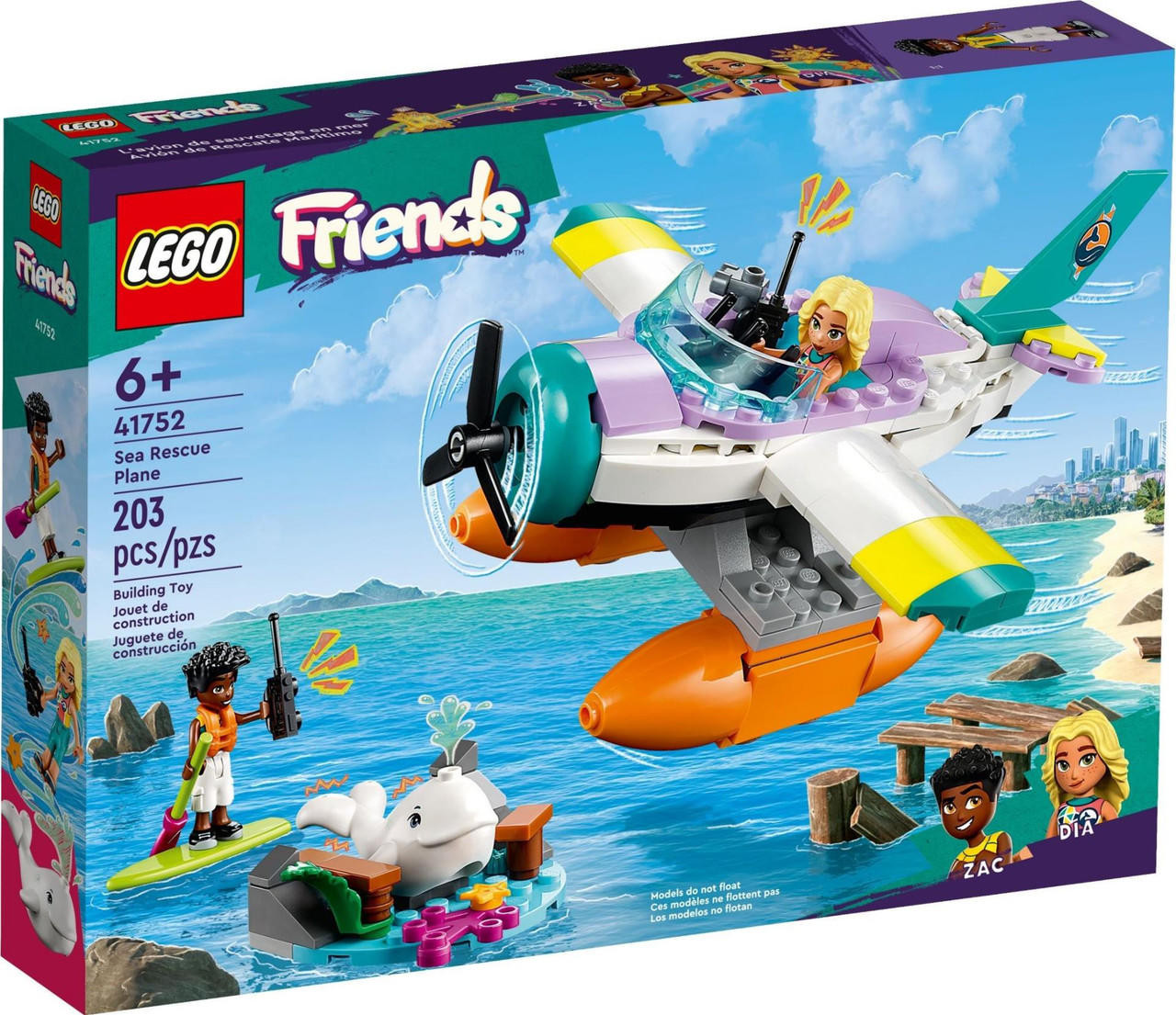 LEGO Friends 41752 Sea Plane Resue Set