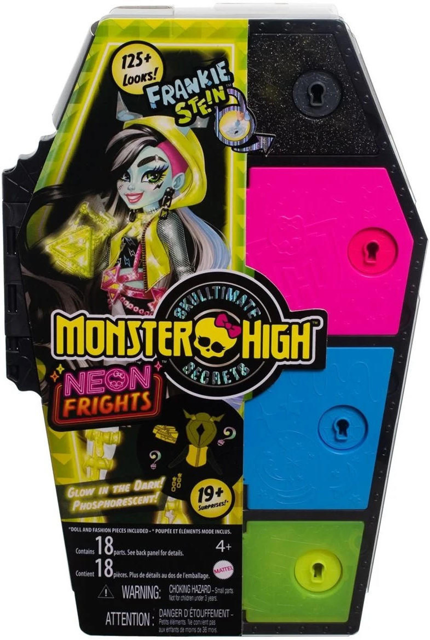 Monster High Doll, Frankie Stein, Skulltimate Secrets - Neon Frights