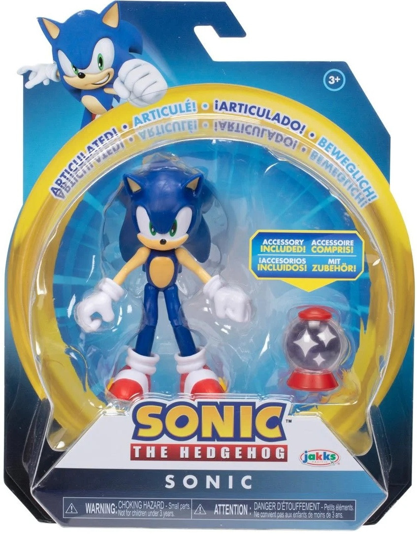 ソニック・ザ・ヘッジホッグ　フィギュア　Jakks Jakks Pacific Sonic the Hedgehog Sonic With Invincible Item Box
