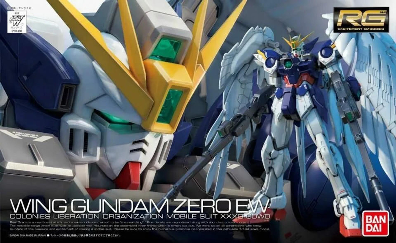 Bandai Mobile Suit Gundam Wing Endless Waltz Wing Gundam Zero Custom 1/144  Real Grade Model