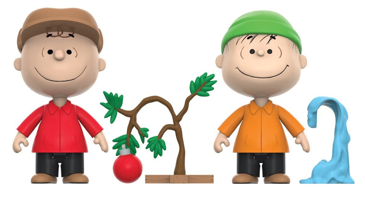 Super7 ReAction Peanuts Charlie Brown & Linus 3.75