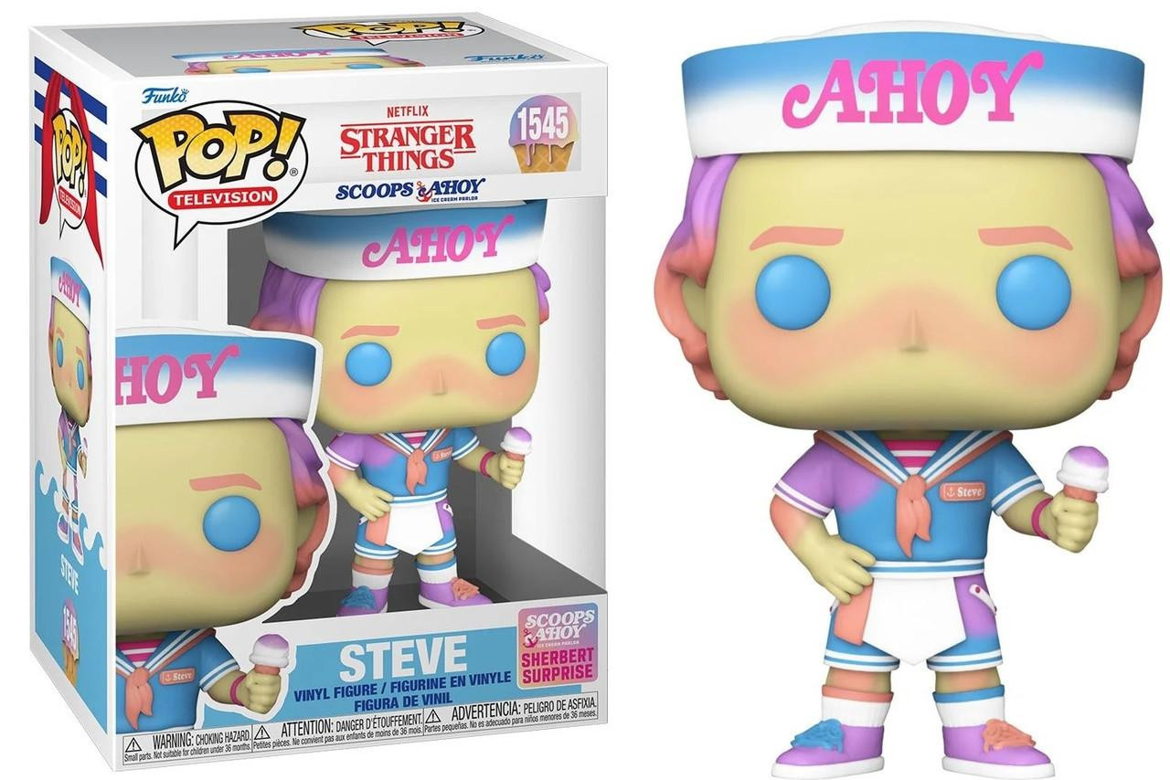 【最終価格】 funko pop ストレンジャーシングス　スティーブ　フィギュア Funko Pop! Television Stranger Things 1545 Steve (Scoops Ahoy)