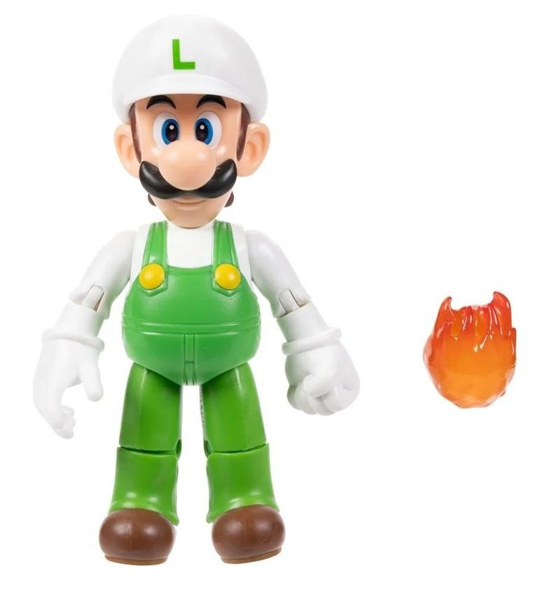 Jakks Pacific World of Nintendo Super Mario Fire Luigi with Fire 1