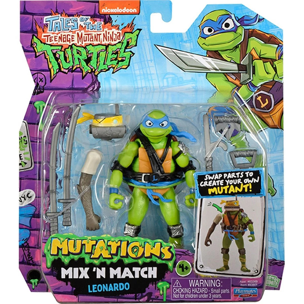 Playmates Tales of the Teenage Mutant Ninja Turtles Mix N Match