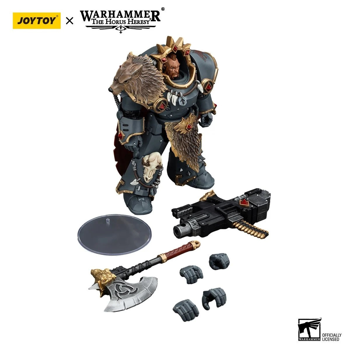 Joy Toy Warhammer 40,000 Space Wolves Hvarl Red-Blade 1/18 Scale