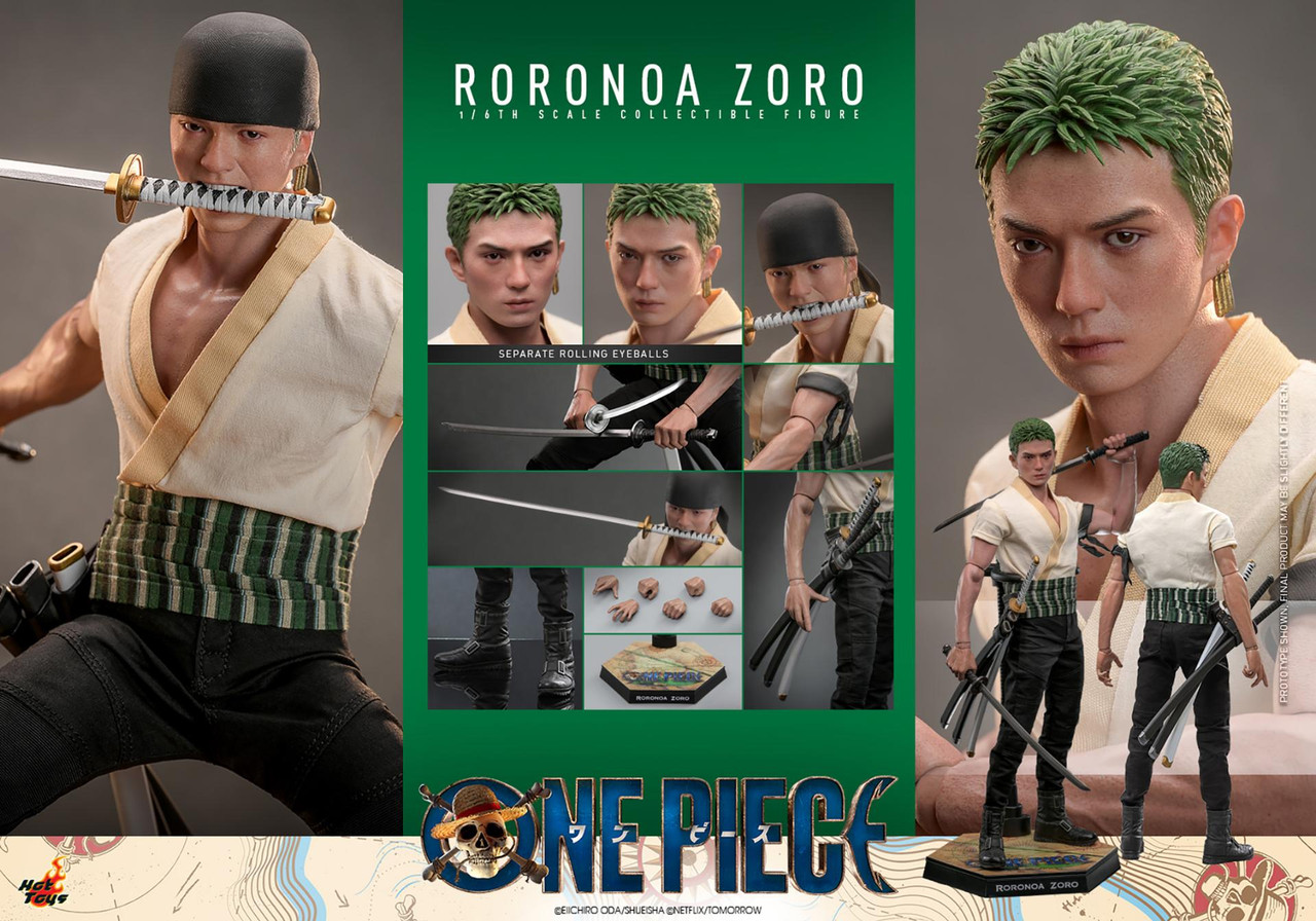 ONE PIECE RORONOA ZORO 塗装済フィギュア6体セット Hot Toys One Piece Roronoa Zoro 1/6 Scale Figure