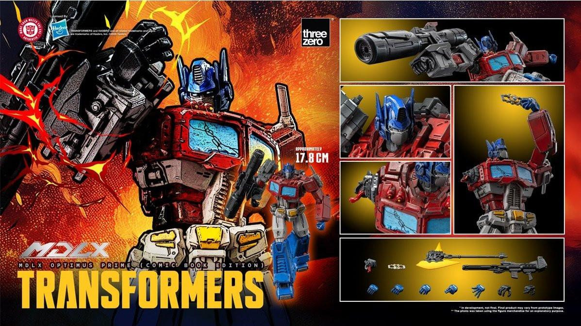 ThreeZero Transformers Optimus Prime Comic Book Edition MDLX Figure