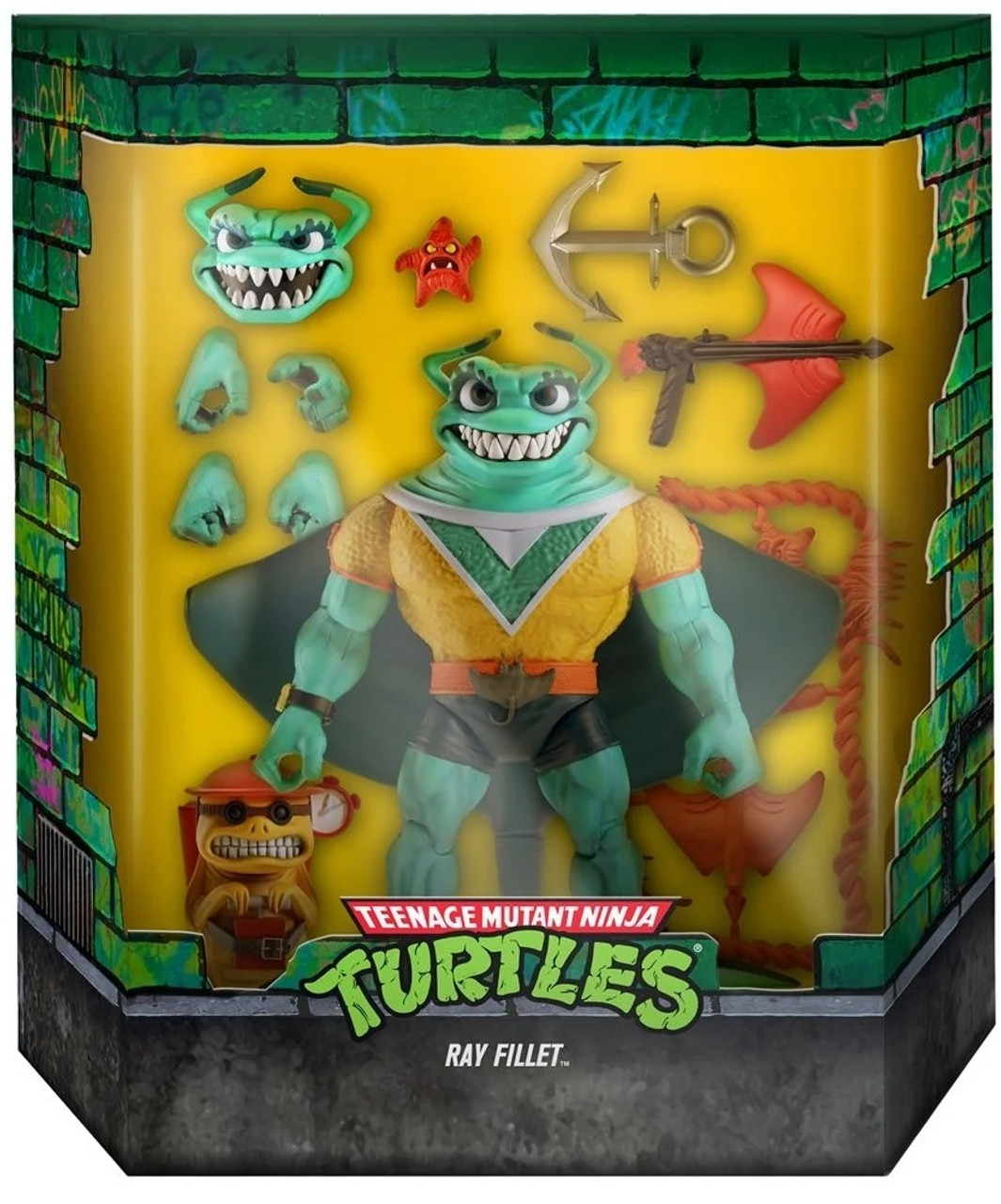 Super 7 Teenage Mutant Ninja Turtles Ultimates Ray Fillet 7