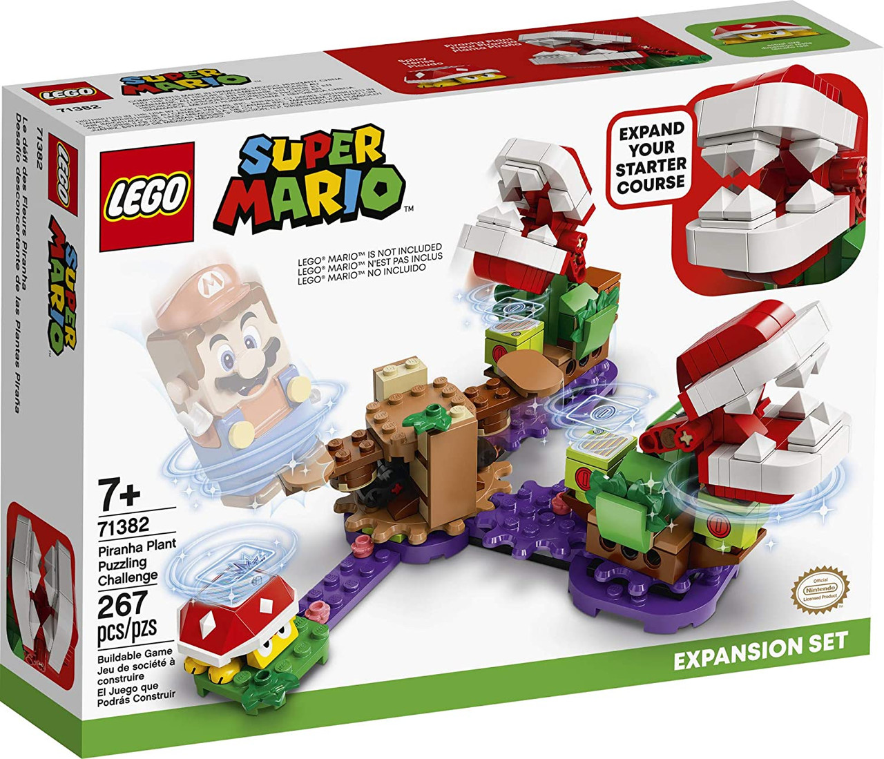 Lego Super Mario Toy, Piranha Plant Puzzling Challenge, Expansion Set