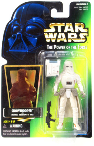  Kenner Star Wars Power of the Force Foil Card Snowtrooper 3.75" Figure 