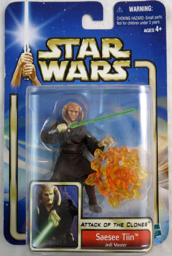  Hasbro Star Wars Saga Attack of the Clones Saesee Tiin (Jedi Master) 3.75" Figure 