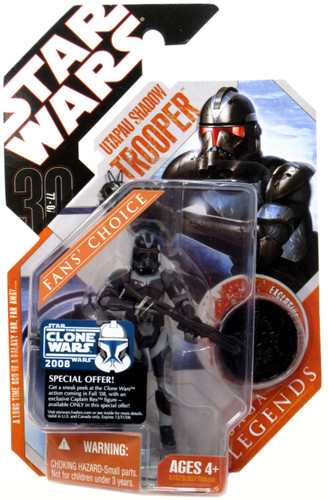  Hasbro Star Wars 30th Anniversary Collection Utapau Shadow Clone Trooper 3.75" Figure 