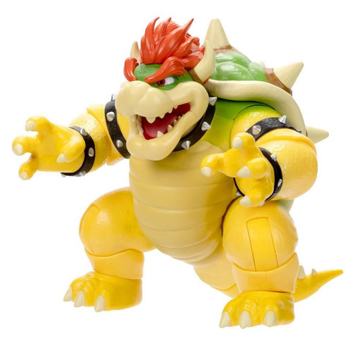  Jakks Pacific Super Mario Movie Fire Breathing Bowser 7" Figure 