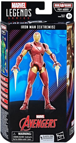  Hasbro Marvel Legends Puff Adder Series Extremis Iron Man 6" Figure 