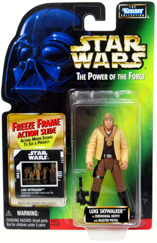  Kenner Star Wars Power of the Force Freeze Frame Luke Skywalker in Ceremonial Outfit 3.75" Figure 