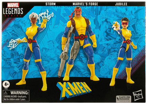  Hasbro Marvel Legends X-Men Forge, Storm, & Jubilee 6" Figure Three-Pack 