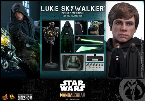  Hot Toys Star Wars The Mandalorian Luke Skywalker Deluxe 1/6 Scale Figure 